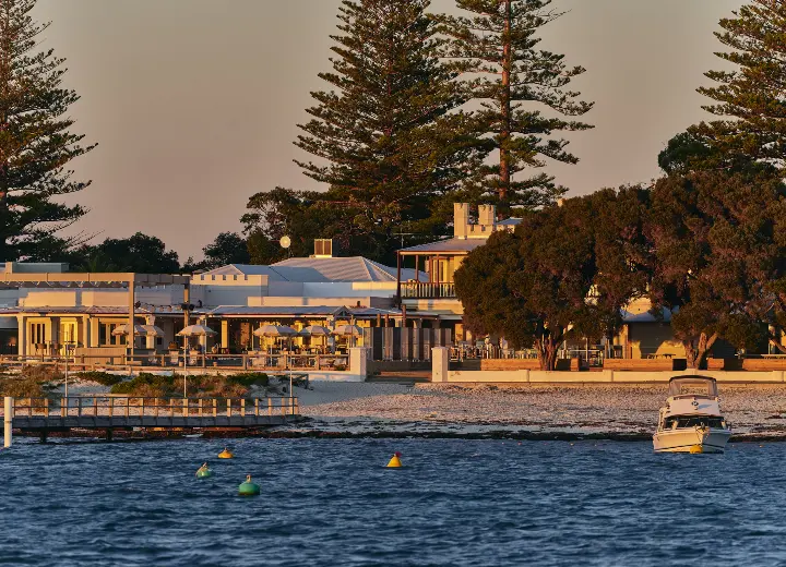 Sunset over Thomson Bay near Hotel Rottnest